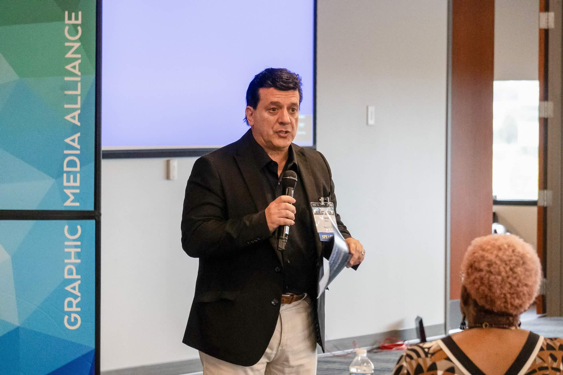 David Dean Mauro presenting to business leaders